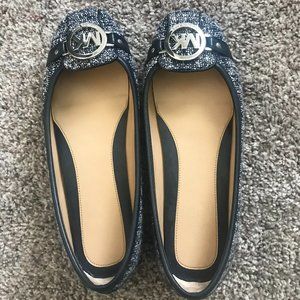 Michael Kors NWT Fulton Moccasin Flat Blue Denim